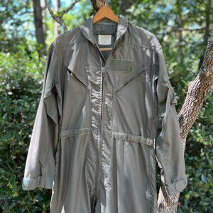 Vintage Aircrew Coveralls Flyers Flight Suit Vanderbilt CWU 27P Sz 42L